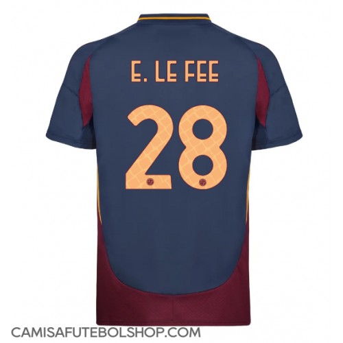 Camisa de time de futebol AS Roma Enzo Le Fee #28 Replicas 3º Equipamento 2024-25 Manga Curta